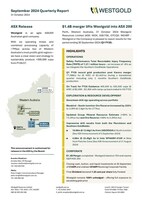 September 2024 Quarterly Report (CNW Group/Westgold Resources Limited)