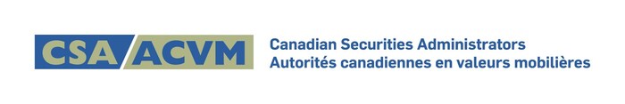 CSA logo (CNW Group/Canadian Securities Administrators)