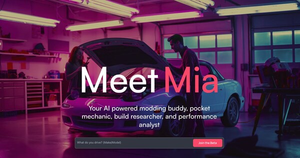 MIA AI Welcome Page