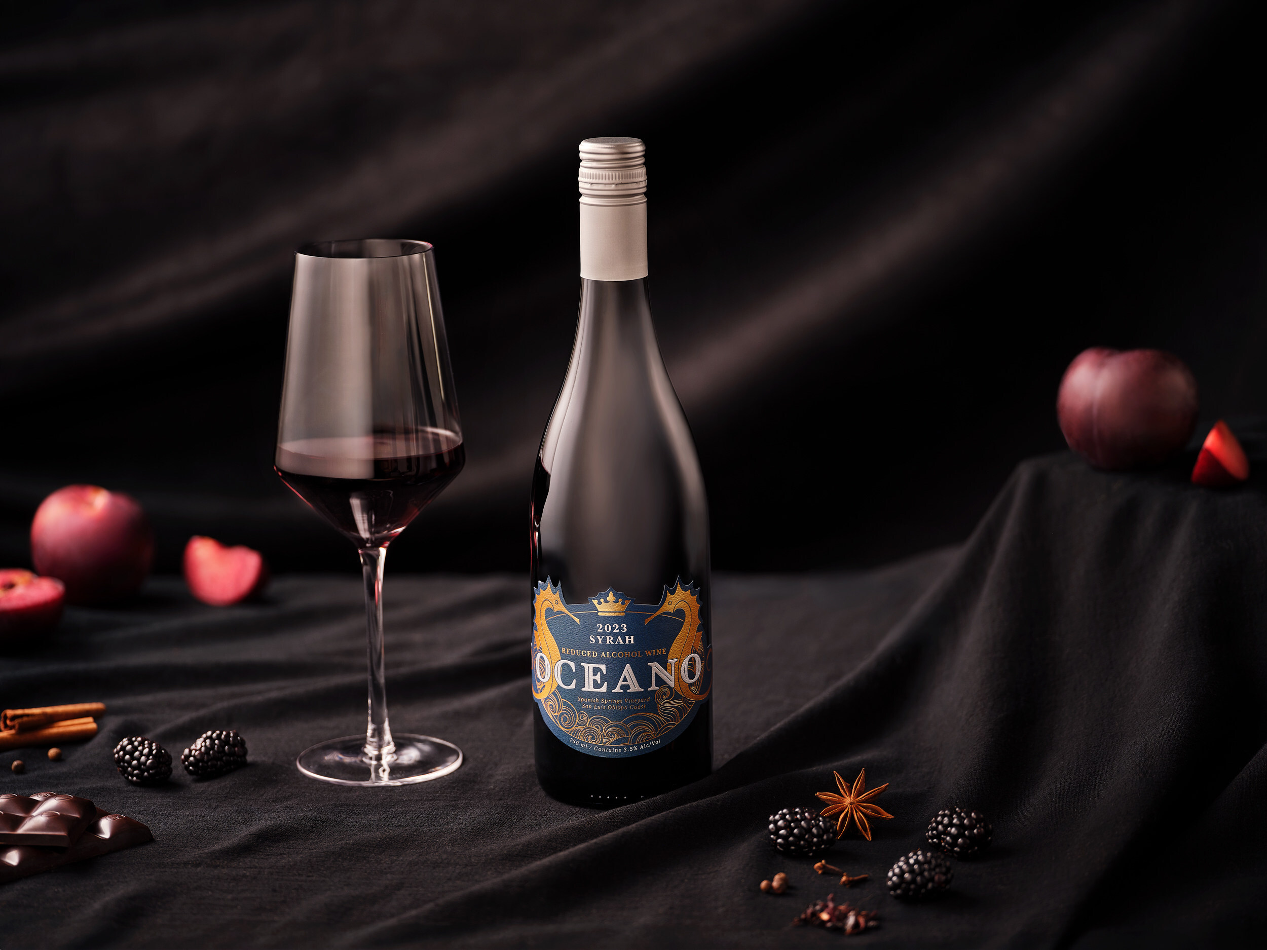 Leading Luxury Wine Brand, Oceano Wines, Debuts Latest Innovative Offering with the Roll-Out of Their Syrah 2023 Reduced Alcohol Wine