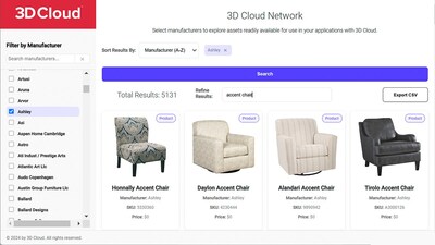 3D Cloud Launches 3D Cloud Network for Furniture Retailers and Manufacturers