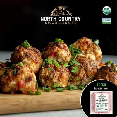 Organic pork sourced fresh from the company's 400+ family-farms.
