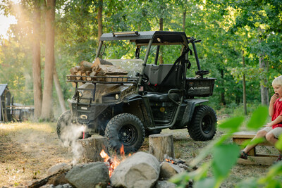 Landmaster AMP, hauling wood during camp fire.