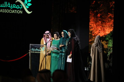 From Left: Mr. Hamed Bin Mohamed Fayez, Deputy of of His Excellency Minister of Culture of His Excellency Minister of Culture His Highness Prince Badr bin Abdullah bin Farhan Al Saud, the renowned Lebanese composer, opera singer Hiba Al Kawas, her highness Princess Prof.Dr. Mashael bint Mohammed bin Saud Al Saud Chairwoman of the Celiac Association Board of Directors., Dr. Nashwa Al Ruwaini CEO of Pyramedia Group