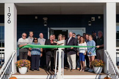 The grand opening of The Boardwalk Hotel on Lake Anna in Mineral, Virginia, was held on October 25, 2024, welcoming a new chapter in lakefront hospitality in Louisa County. Pictured cutting the ribbon (left to right) Duane Adams, Chairman Louisa Board of Supervisors; Kristy McGehee, Reef Capital Partners; Delegate Hyland "Buddy" Fowler, Jr.