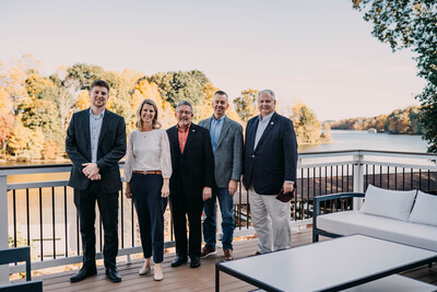 The grand opening of The Boardwalk Hotel on Lake Anna in Mineral, Virginia, was held on October 25, 2024, welcoming a new chapter in lakefront hospitality in Louisa County. Pictured in attendance (left to right) Chris Coon, Louisa Deputy County Administrator; Kristy McGehee, Reef Capital Partners; Duane Adams, Chairman Louisa Board of Supervisors; Christian Goodwin, Louisa County Administrator; Delegate Hyland "Buddy" Fowler, Jr.