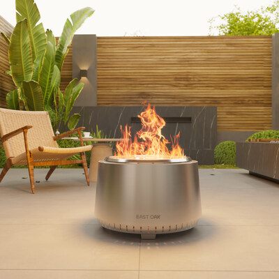 The unique shape of the Fuoco spreads warmth to a broader area to provide cozy comfort for more guests