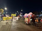 Pro-Animal Future volunteers participate in a Halloween parade.