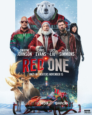 HDR by Barco Kicks Off the Holidays with 'Red One,' starring Dwayne Johnson and Chris Evans, from Amazon MGM Studios