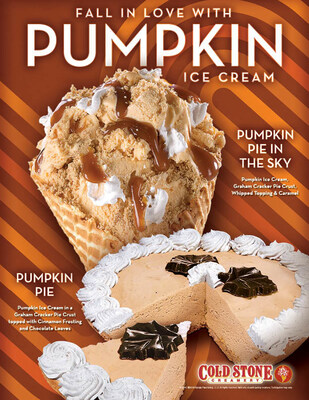 Fall in Love with Pumpkin: Cold Stone Creamery® Brings Back Pumpkin Pie in the Sky™ for the Season!