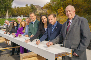 Huntsman Mental Health Foundation Celebrates Construction Milestone with Final Beam Signing of Utah Translational Research Building