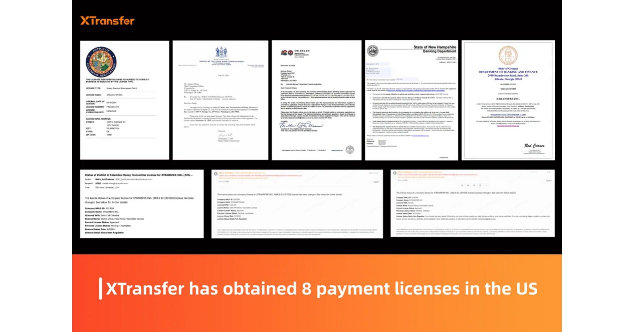 XTransfer Secures 5 Additional US Payment Licenses, Enhancing Global Trade Financial Solutions