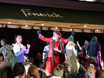 Santa at the Fenwick Christmas Window Reveal 2024