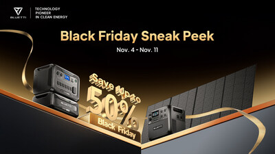 Black Friday Sneak Peek: Unbeatable Deals on BLUETTI Portable Power Stations