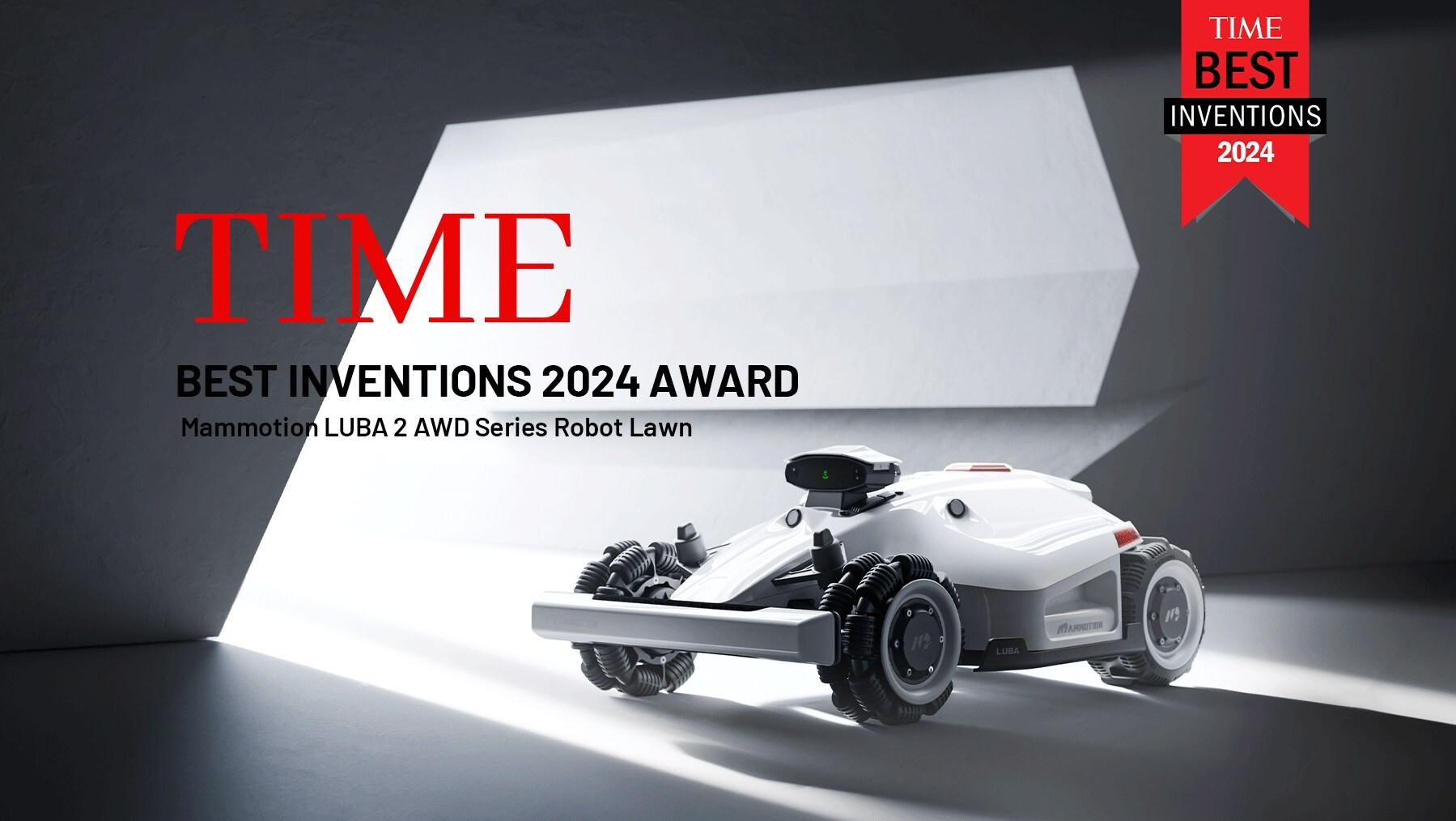 MAMMOTION's LUBA 2 AWD Series Robot Lawn Mower Crowned as a TIME Best Invention of 2024