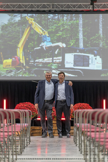 Michael Seeber and son, Anton Seeber, President of the HTI group, which owns Prinoth.