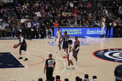 Sweet James Courtside Signage at LA Clippers Game