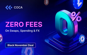 COCA Unveils Black November: Zero Fees on Swaps, Spending, and FX with the COCA Crypto Card