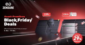 Zendure lance des solutions énergétiques optimisées pour l'hiver et des offres anticipées exclusives pour le Black Friday