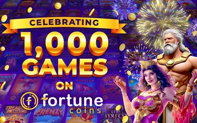 Fortune Coins Casino launches the 1,000th game with a special celebration