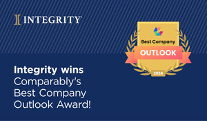 Integrity Awarded Best Company Outlook Award Based on Employee Ratings of the Company's Ongoing Bright Future