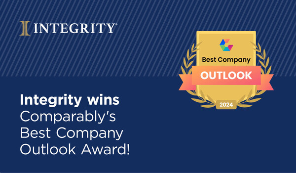 Integrity Awarded Best Company Outlook Award Based on Employee Ratings of the Company’s Ongoing Bright Future (PRNewsfoto/Integrity Marketing Group, LLC)