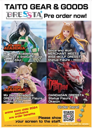 TAITO's Figure Brand 'DRESSTA' to Exhibit at 'anime expo chibi 2024'