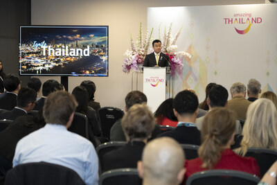 “'Amazing Thailand Grand Tourism and Sports Year 2025' will welcome travellers from around the world with world-class festivities and exclusive privileges,” announced Thailand’s Minister of Tourism and Sports, Mr. Sorawong Thienthong. (PRNewsfoto/Tourism Authority of Thailand (TAT))