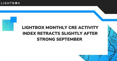 October LightBox CRE Activity Index Retracts Slightly After Strong September