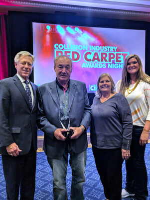 The Russ Verona Award was presented to Jerry’s Body Shop of Mankato, MN, recognizing outstanding contributions as an I-CAR Gold Class business