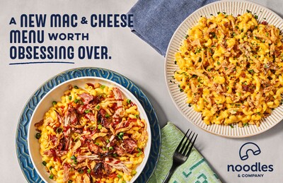 Noodles & Company introduces a bold new lineup of specialty Mac &
Cheese dishes.