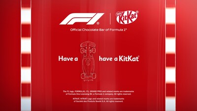 KitKat® se convierte en la  barra de chocolate oficial de la  Formula 1®