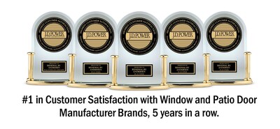 Renewal by Andersen Most Awarded Brand in the J.D. Power Windows and Patio Doors Satisfaction Study