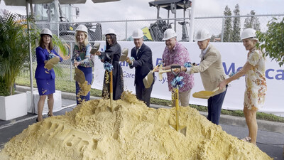 BayCare and hospital leadership shovel dirt during a groundbreaking ceremony at Bartow Regional Medical Center on Nov. 6, in Bartow, Florida.