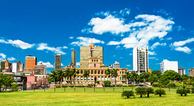 Palacio de Lopez in Asuncion. The office of the President and the Government of Paraguay