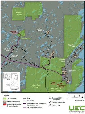Figure 4 Roughrider Location Map (CNW Group/Uranium Energy Corp) Figure 4 Roughrider Location Map (CNW Group/Uranium Energy Corp)