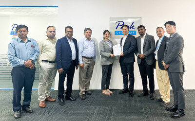 (Left to Right) Representatives from Labindia Instruments Pvt. Ltd. and Park Systems gather for the signing of a strategic partnership.