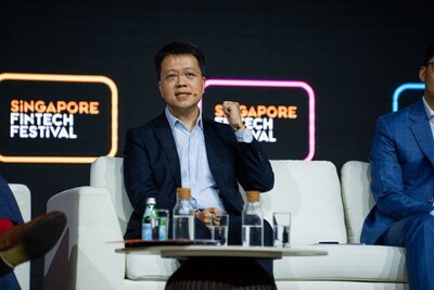 Daniel Hong, Vice President of Tencent Financial Technology, speaking at the "The Asian Decade: Leading global financial services" panel