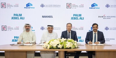 Palm Jebel Ali three major contracts signing ceremony