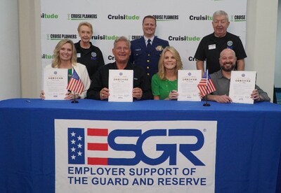 Cruise Planners Honored with Prestigious Department of Defense Patriot Award for Exceptional Support of Military Service Members