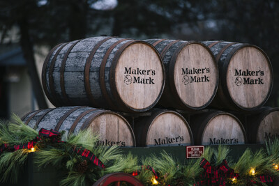 Maker's Mark Barrels With Garland