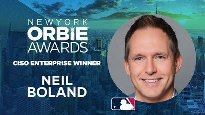 CISO Enterprise ORBIE Winner, Neil Boland of Major League Baseball