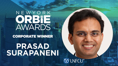 Corporate ORBIE Winner, Prasad Surapaneni of United Nations Federal Credit Union