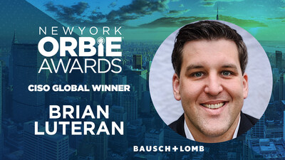 CISO Global ORBIE Winner, Brian Luteran of Bausch + Lomb