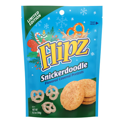 Flipz Snickerdoodle Flavored Covered Pretzels