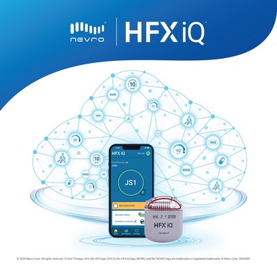 Nevro's HFX iQ™ provides customized therapy adjustment recommendations informed by patient inputs on the HFX App. Image courtesy of Nevro Corp.