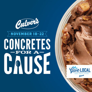 Culver's Fights Food Insecurity, Donates $1 for Each Concrete Mixer® Sold From Nov. 18-22