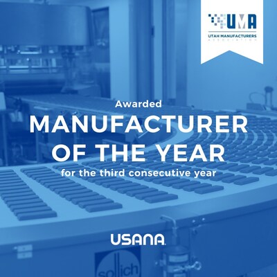 USANA Named Top Manufacturer in Utah for Third Time