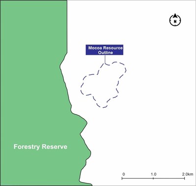 Figure 1. Updated Boundary of the Regional Forestry Reserve (CNW Group/Libero Copper & Gold Corporation)