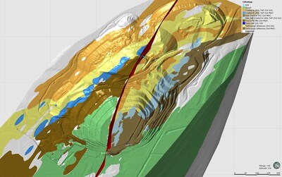 Figure 3 – Starlight solid geology model (CNW Group/Westgold Resources Limited)